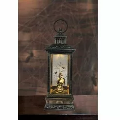 Best deal ⌛ Northlight 11 in. Black LED Lighted 🦇 Halloween Lantern with a White Skull Head 🎉