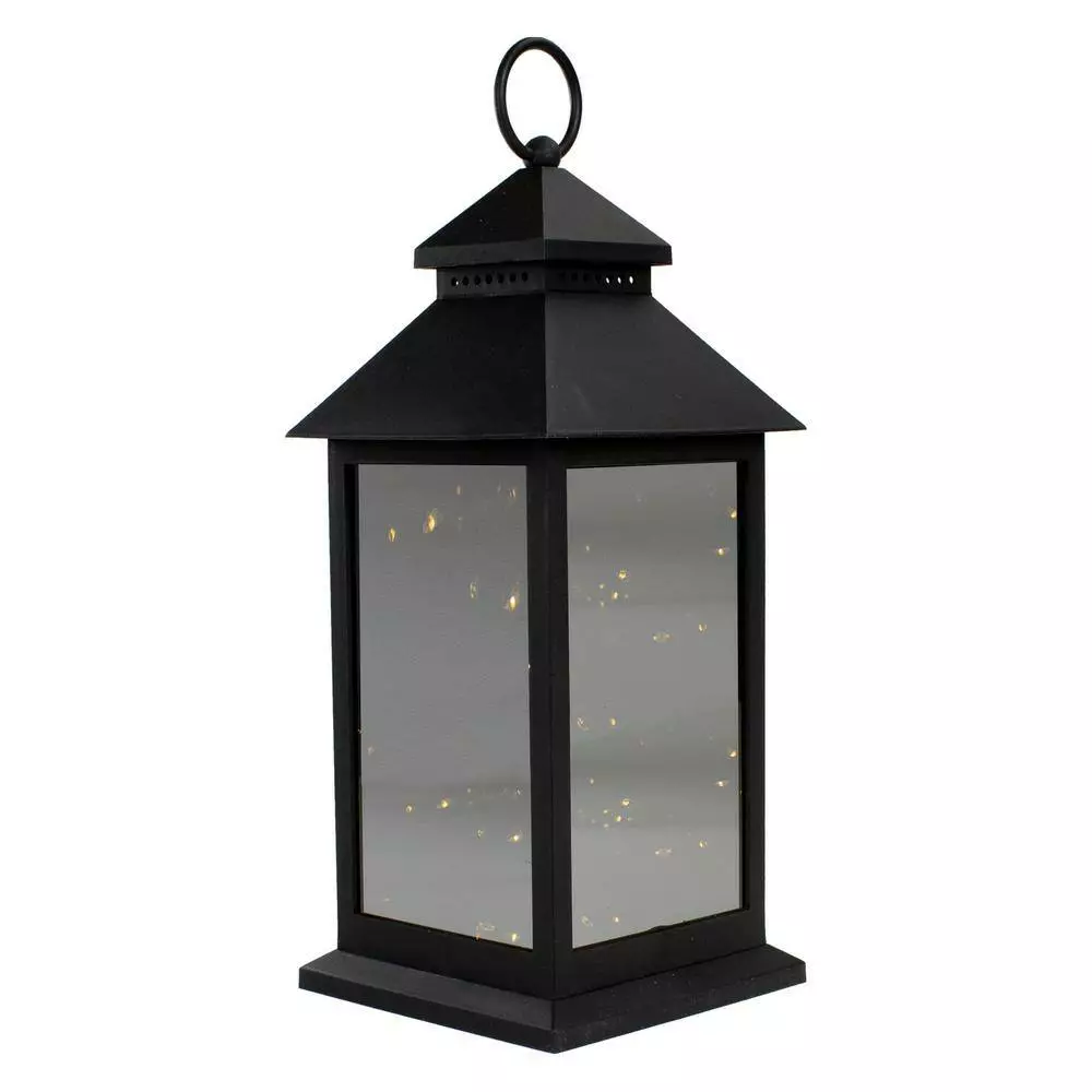 New ๐ Northlight 12 in. Black LED Lighted Battery Operated Lantern Warm White Flickering Light โจ 4 New ๐ Northlight 12 in. Black LED Lighted Battery Operated Lantern Warm White Flickering Light โจ - Image 2