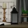 New 🎉 Northlight 12 in. Black LED Lighted Battery Operated Lantern Warm White Flickering Light ✨ -Pavestone || Costa Farms Shop blacks northlight citronella candles torches 34380909 64 1000