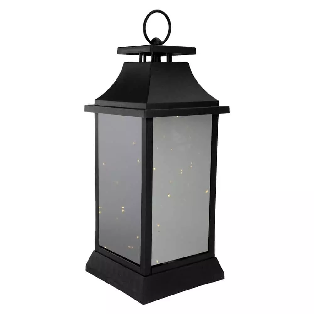 Brand new 👍 Northlight 16 in. Black LED Lighted Battery Operated Lantern Warm White Flickering Light 🌟 4 Brand new 👍 Northlight 16 in. Black LED Lighted Battery Operated Lantern Warm White Flickering Light 🌟 - Image 2