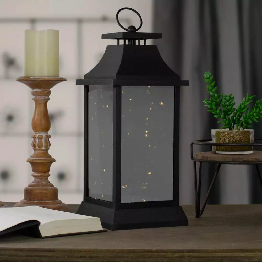 Brand new 👍 Northlight 16 in. Black LED Lighted Battery Operated Lantern Warm White Flickering Light 🌟 3 Brand new 👍 Northlight 16 in. Black LED Lighted Battery Operated Lantern Warm White Flickering Light 🌟
