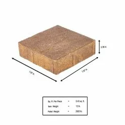 Budget 🛒 Pavestone Valenda Medium 7.75 in. x 7.75 in. x 2.25 in. Chesapeake Blend Concrete Paver (240 Pcs. / 103 Sq. ft. / Pallet) 🛒 -Pavestone || Costa Farms Shop chesapeake blend pavestone concrete pavers 11014425 a0 1000