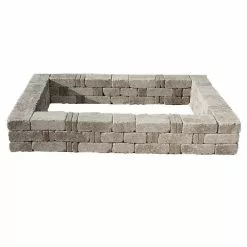 New 🎁 Pavestone RumbleStone 49 in. x 49 in. x 10.5 in. Greystone Concrete Raised Garden Bed 😉