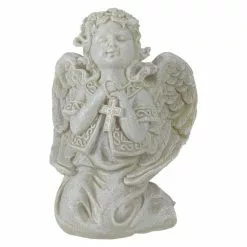 Discount 🛒 Northlight 6.75 in. Praying Angel with Cross Outdoor Garden Statue 🤩