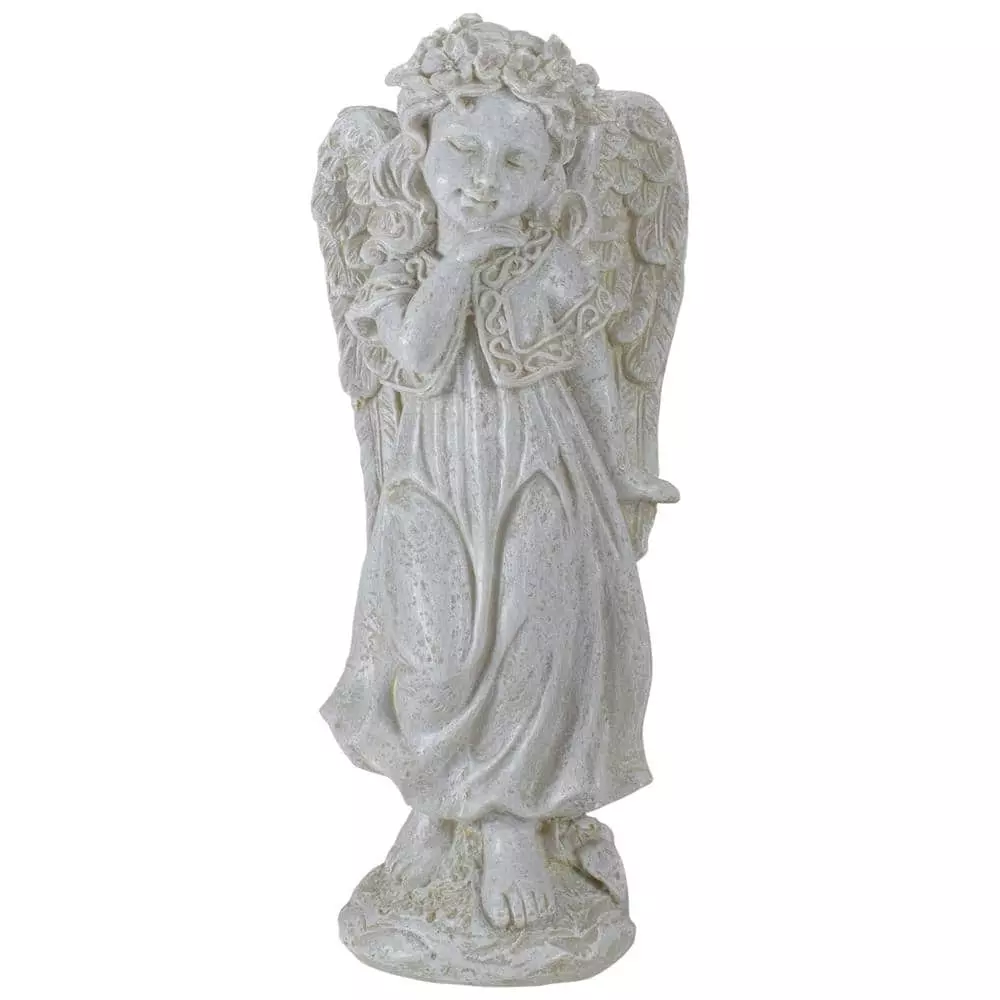 Flash Sale ๐ Northlight 9.75 in. Ivory Standing Angel with Floral Crown Outdoor Garden Statue โ 3 Flash Sale ๐ Northlight 9.75 in. Ivory Standing Angel with Floral Crown Outdoor Garden Statue โ