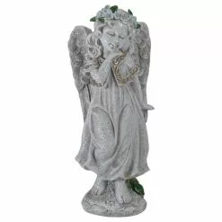 Brand new 🎁 Northlight 10 in. Standing Angel with Floral Crown Outdoor Garden Statue 😉