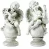 Brand new 🤩 Northlight 14.75 in. White Set of 2 Cherub Angels with Instruments Sitting on Finials Outdoor Garden Statues 🧨 -Pavestone || Costa Farms Shop northlight garden statues 32589221 64 1000