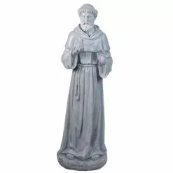 Deals 😀 Northlight 28 in. St. Francis Holding a Bird Outdoor Garden Statue 🎉