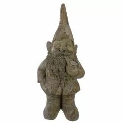 Best Sale ⭐ Northlight 17.5 in. Gray Standing Gnome Outdoor Garden Statue ✨