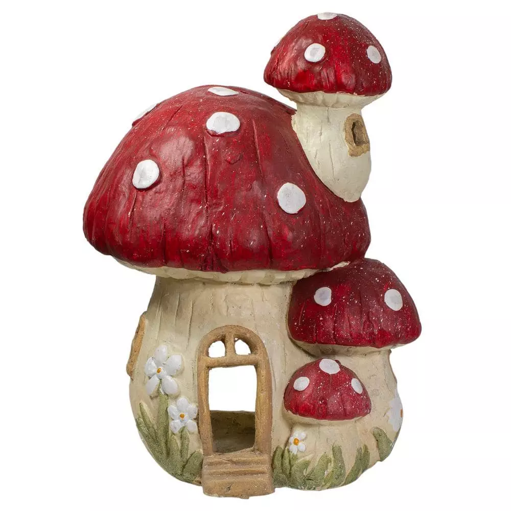 Cheapest 🌟 Northlight 18 in. Red and Beige Mushroom House Outdoor Garden Statue ⭐ 3 Cheapest 🌟 Northlight 18 in. Red and Beige Mushroom House Outdoor Garden Statue ⭐