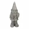 Wholesale ✨ Northlight 18.5 in. Gray Gardener Gnome With Shovel and Flower Outside Statue ⭐ -Pavestone || Costa Farms Shop northlight garden statues 34338761 64 1000