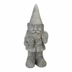 Wholesale ✨ Northlight 18.5 in. Gray Gardener Gnome With Shovel and Flower Outside Statue ⭐