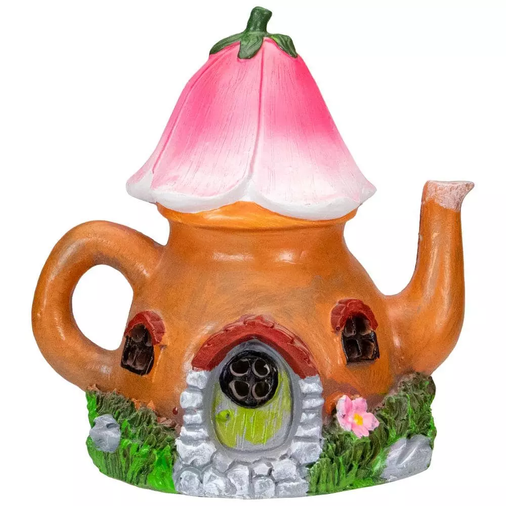 Cheapest 🎁 Northlight 7 in. Solar Lighted Flower Tea Pot Outdoor Garden Statue 👍 3 Cheapest 🎁 Northlight 7 in. Solar Lighted Flower Tea Pot Outdoor Garden Statue 👍
