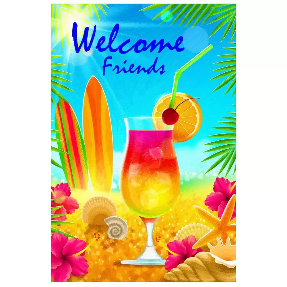 Hot Sale ๐ฏ Northlight 2.3 ft. x 3.3 ft. Polyester Hello โ๏ธ Summer Tropical Beach Outdoor House Flag โค๏ธ 3 Hot Sale ๐ฏ Northlight 2.3 ft. x 3.3 ft. Polyester Hello โ๏ธ Summer Tropical Beach Outdoor House Flag โค๏ธ