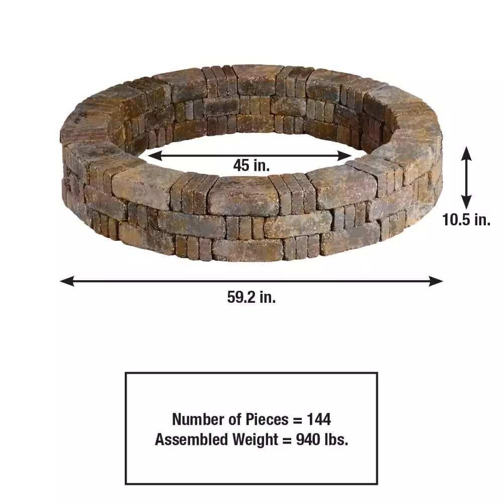 Brand new 👏 Pavestone RumbleStone 59 in. x 10.5 in. Tree Ring Kit in Sierra Blend 😉 4 Brand new 👏 Pavestone RumbleStone 59 in. x 10.5 in. Tree Ring Kit in Sierra Blend 😉 - Image 2