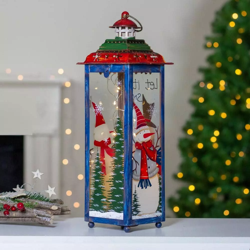 Wholesale 🔔 Northlight 15 in. Red White and Green "Snow" 🎅 Christmas Lantern 👍 3 Wholesale 🔔 Northlight 15 in. Red White and Green "Snow" 🎅 Christmas Lantern 👍
