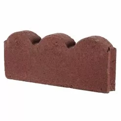 Hot Sale ⌛ Pavestone 12 in. x 2 in. x 5.25 in. River Red Straight Scallop Concrete Edger 😉 -Pavestone || Costa Farms Shop river red pavestone concrete edging 74851 1d 1000