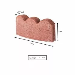 Cheapest 😀 Pavestone 12 in. x 2 in. x 5.25 in. River Red Concrete Edger 🎉 -Pavestone || Costa Farms Shop river red pavestone concrete edging 74951 40 1000