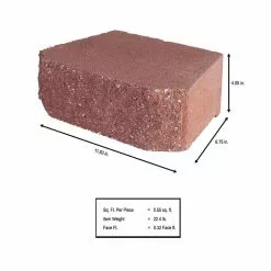 Buy โ Pavestone 4 in. x 11.75 in. x 6.75 in. River Red Concrete Retaining Wall Block ๐ 10 Buy โ Pavestone 4 in. x 11.75 in. x 6.75 in. River Red Concrete Retaining Wall Block ๐ -Pavestone || Costa Farms Shop river red pavestone retaining wall blocks 81151 40 1000