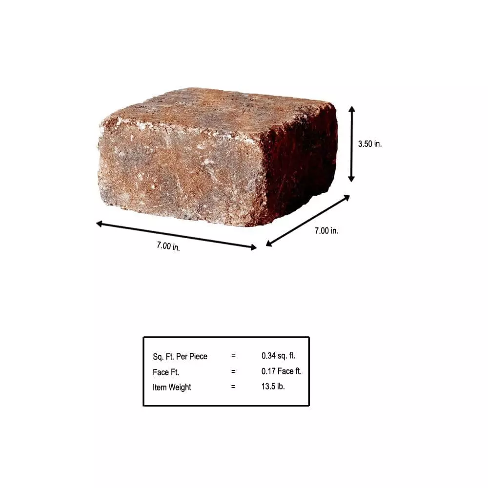 Cheap 💯 Pavestone RumbleStone Medium 3.5 in. x 7 in. x 7 in. Sierra Blend Concrete Garden Wall Block 🌟 5 Cheap 💯 Pavestone RumbleStone Medium 3.5 in. x 7 in. x 7 in. Sierra Blend Concrete Garden Wall Block 🌟 - Image 3