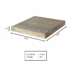 Hot Sale 🧨 Pavestone 16 in. x 16 in. x 1.75 in. Yukon Square Concrete Step Stone ⌛ -Pavestone || Costa Farms Shop yukon pavestone stepping stones 72650 a0 1000